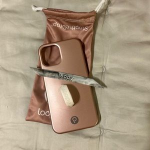 iPhone 12 Rose Gold Loopy Phone Case